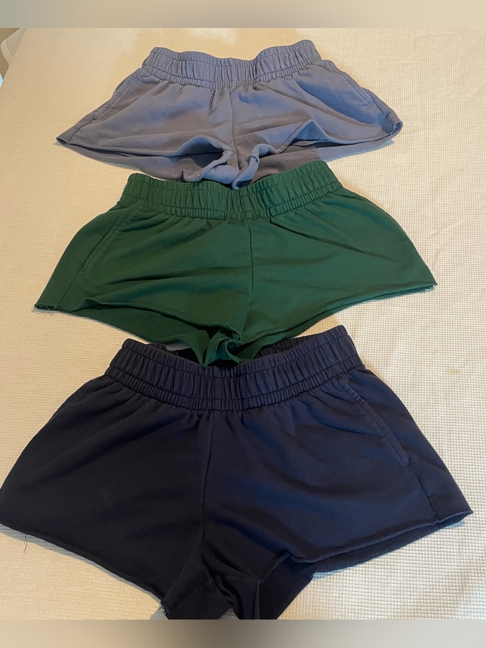 Wild Fable Lounge Sweat Shorts Bundle Lot of 3 XS & XXS Blue Green Black Cotton